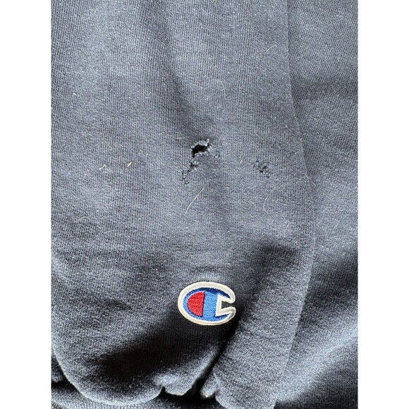 Champion Mercy College Sweatshirt Crewneck Mavericks New York Navy Blue Medium - Picture 5 of 7